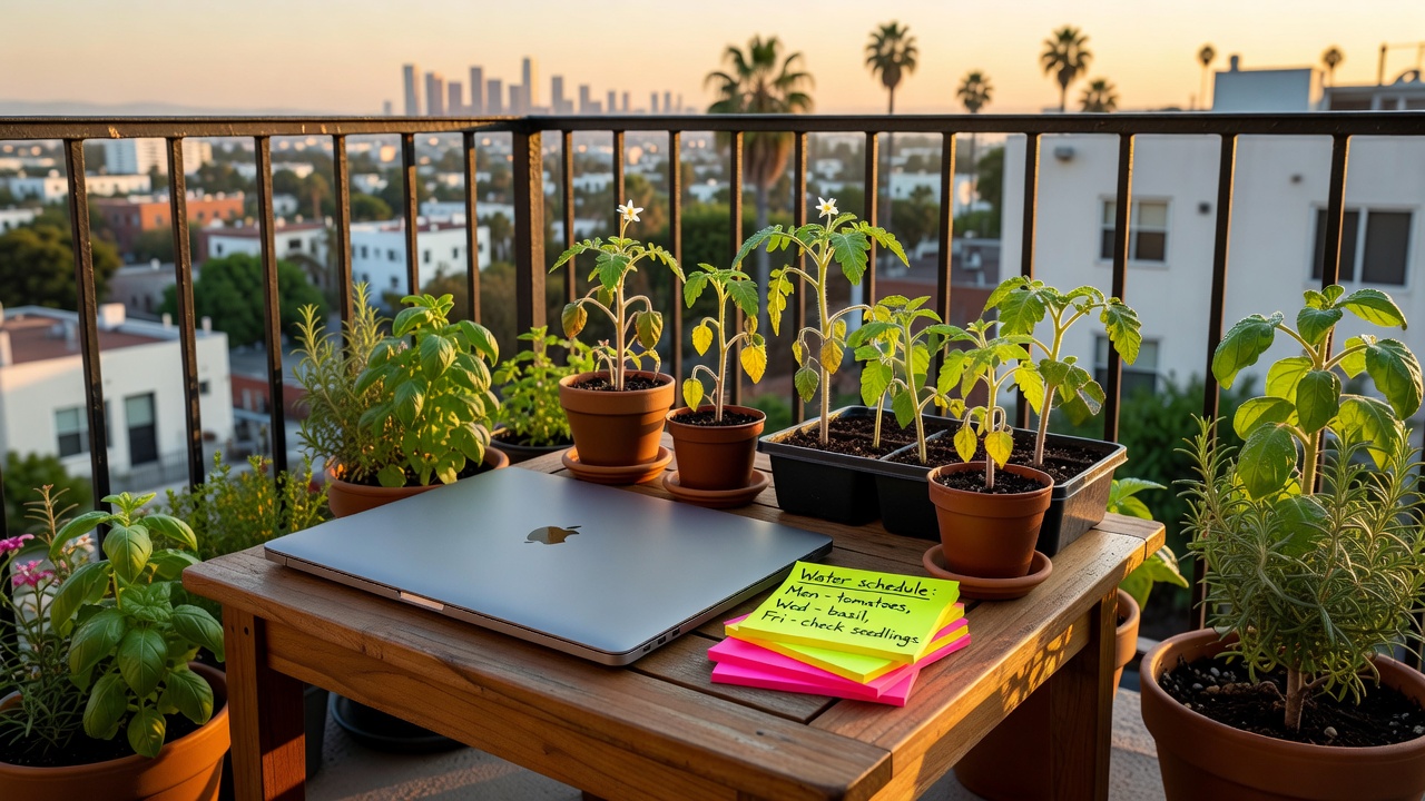 Design critique night, then home to the tomatoes