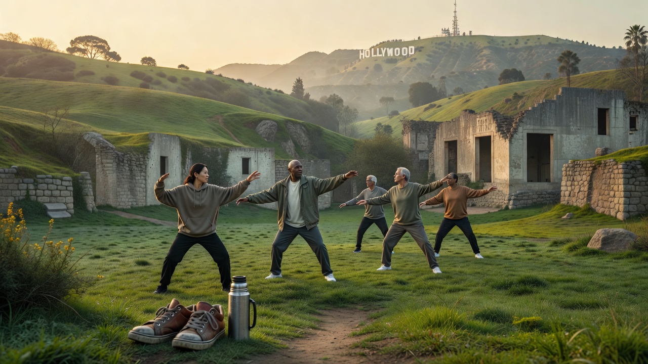 Griffith Park at five-thirty without charts