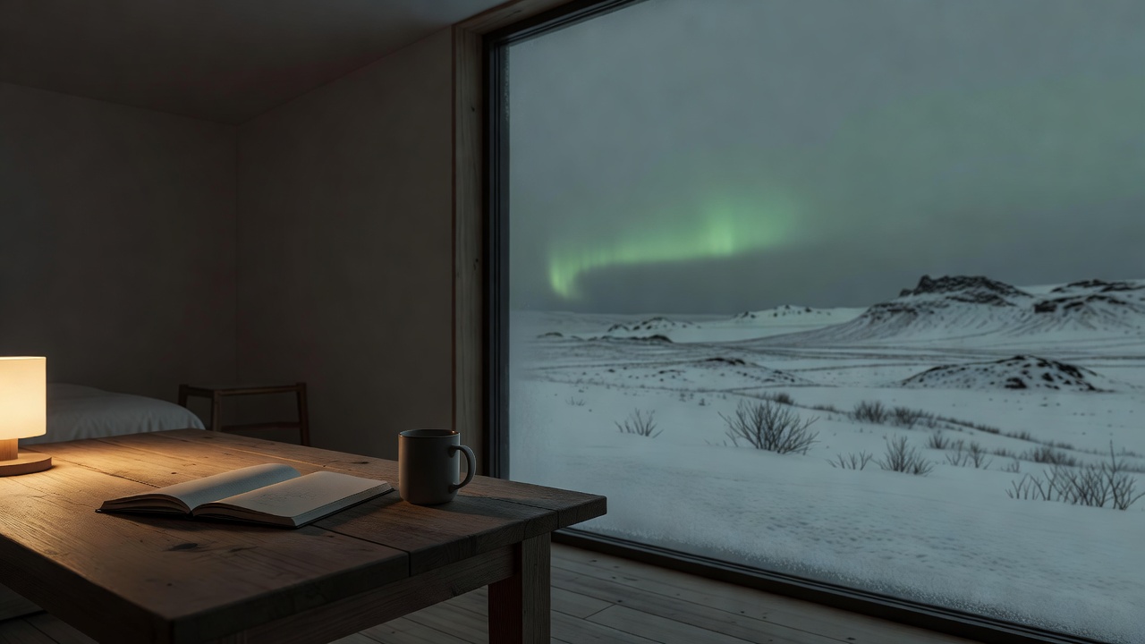 Week three: stayed in while Iceland's sky showed off