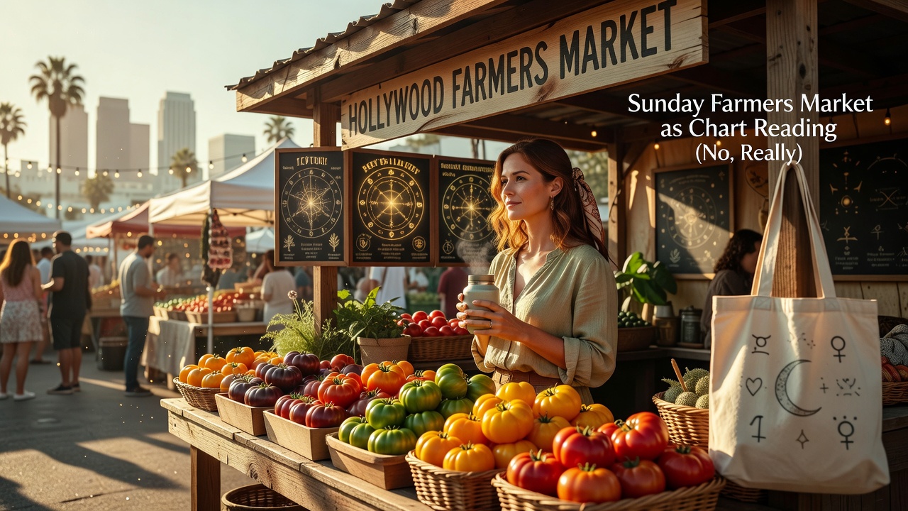 Sunday farmers market as chart practice