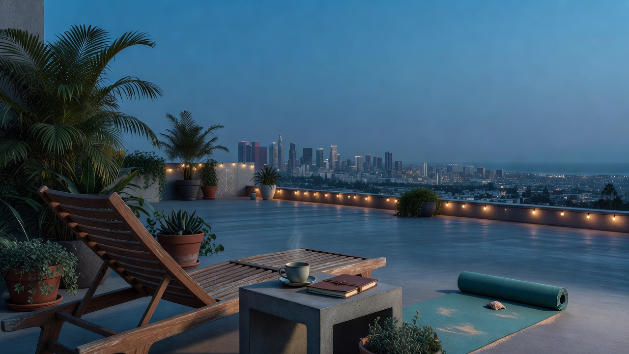 Rooftop install day and ocean mornings