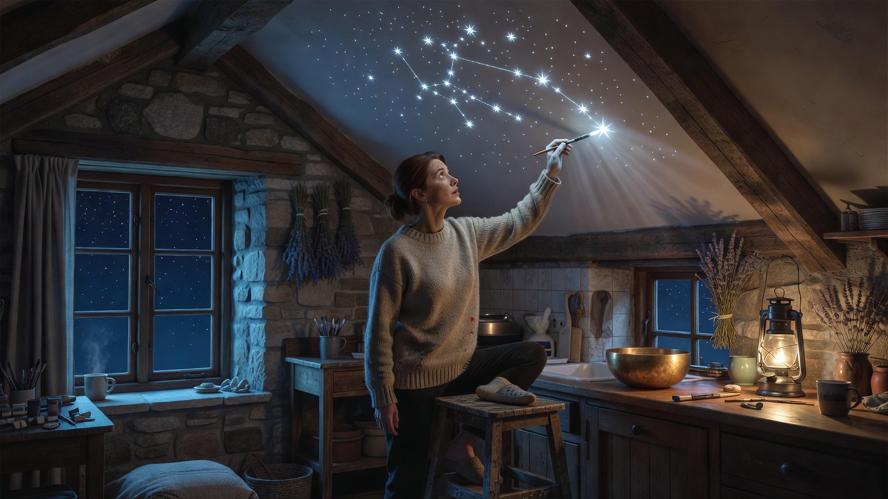 I Painted Orion on My Kitchen Ceiling and the House Started Listening