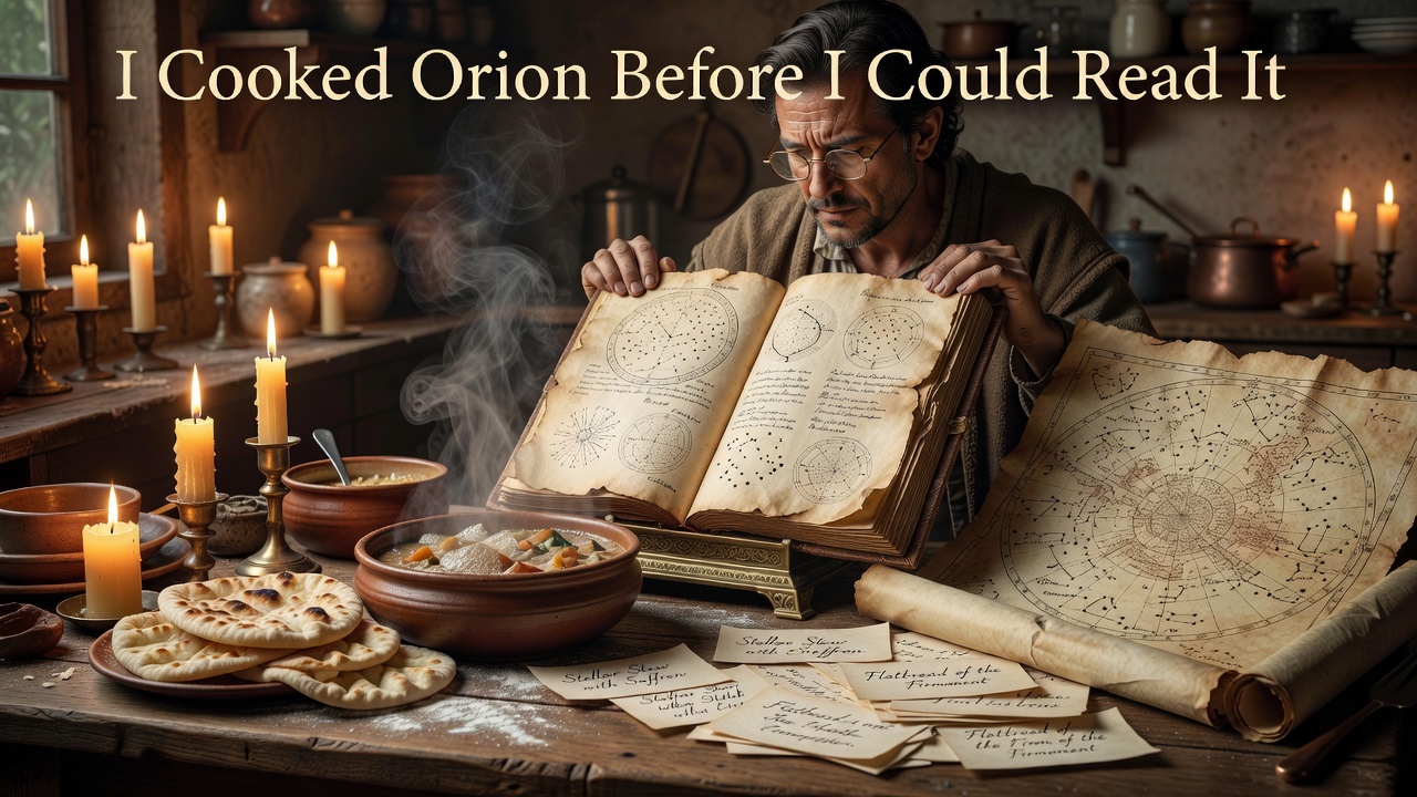 Cooked Orion before I could read it