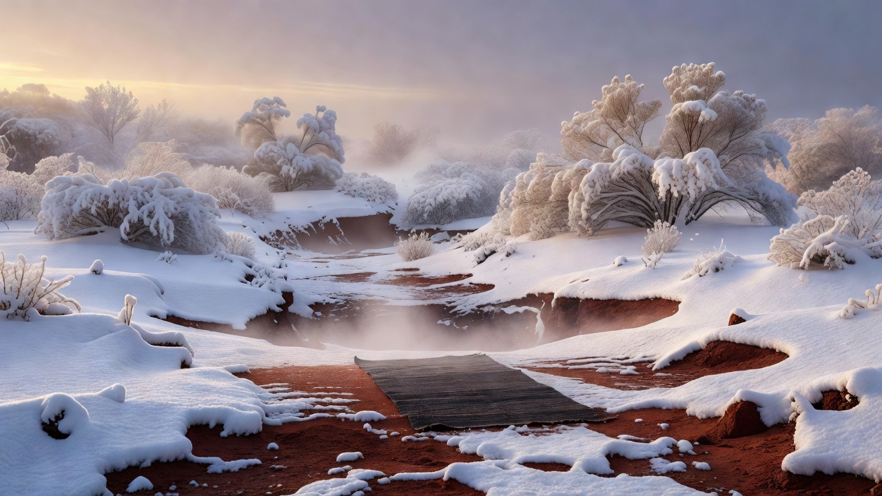 The Desert Wrote Back in White