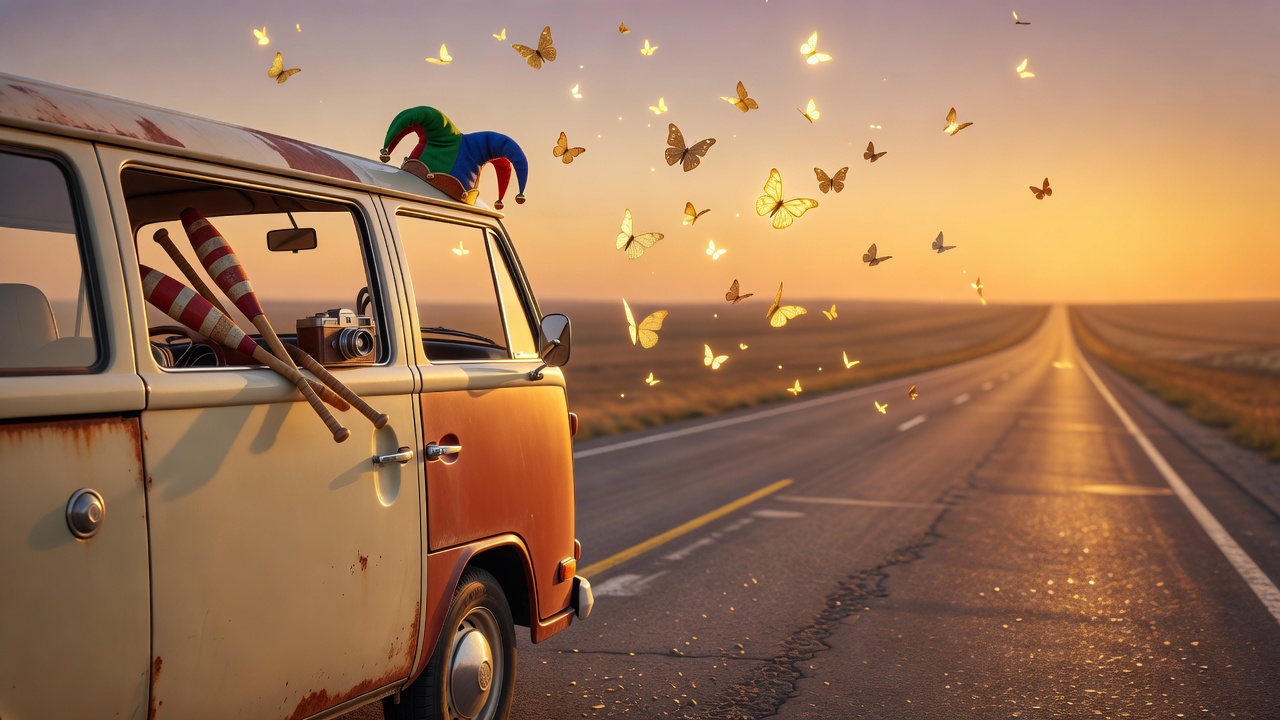 The Van That Promised the Road: A Clown Learning to Mean Every Mile