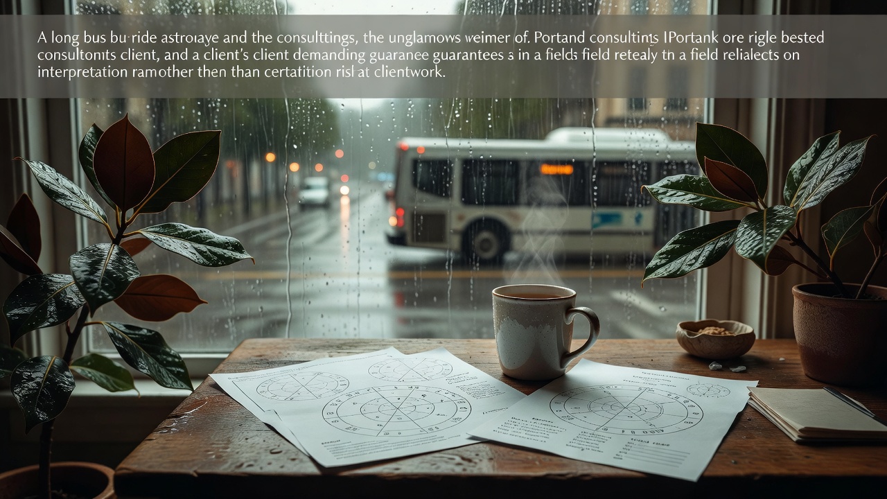 Portland rain and a client who wanted guarantees